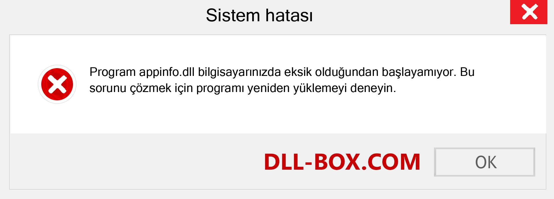 appinfo.dll dosyası eksik mi? Windows 7, 8, 10 için İndirin - Windows'ta appinfo dll Eksik Hatasını Düzeltin, fotoğraflar, resimler